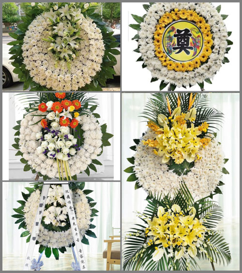 广东云浮市罗定市双东镇街道花圈速递